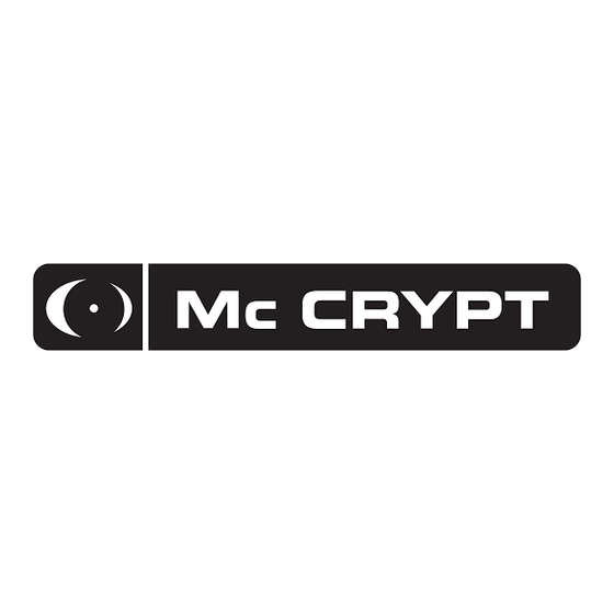 MC Crypt 30 10 89 Bedienungsanleitung