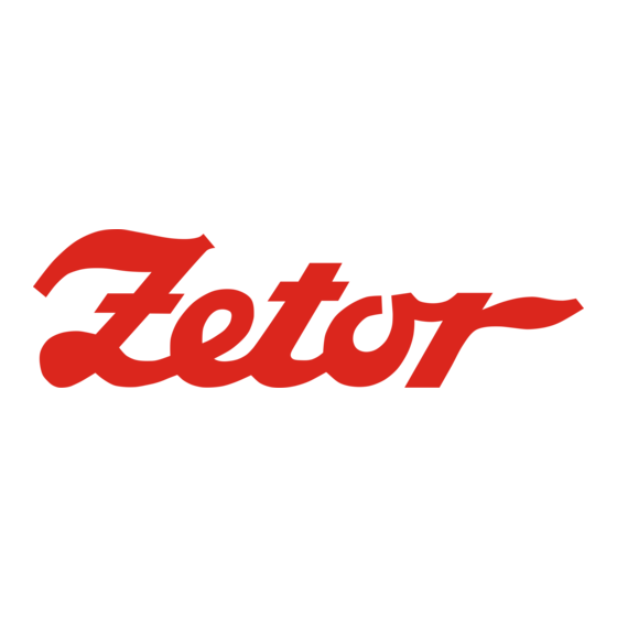 Zetor 8621 Forterra turbo Handbuch
