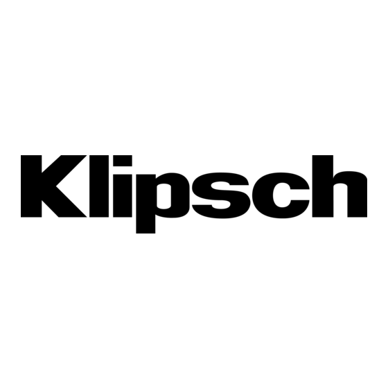 Klipsch Reference RSB-3 Handbuch