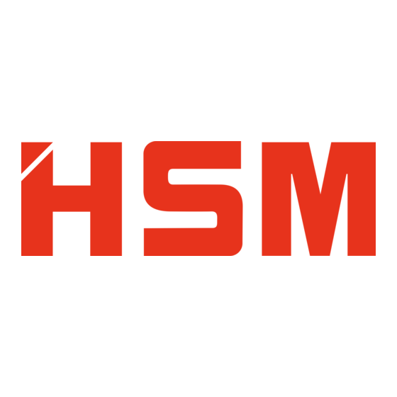 HSM Primo 2700 Betriebsanleitung