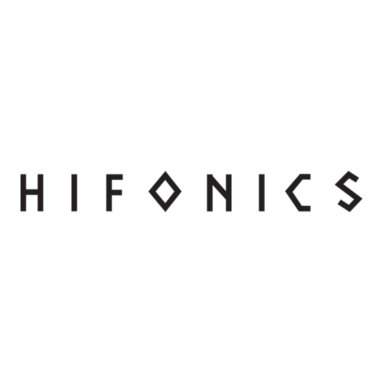 Hifonics HFX35WK Einbauanleitung