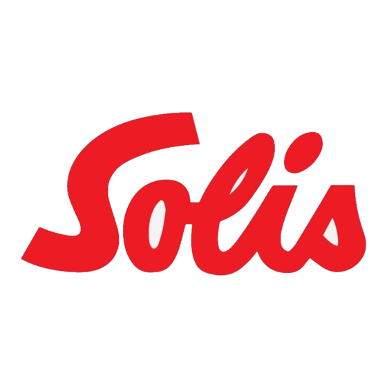 SOLIS SLICE & MORE 8401 Schnellstartanleitung