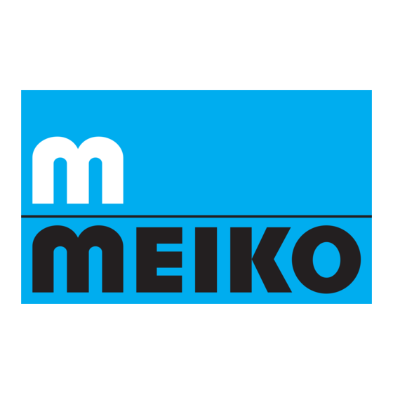 Meiko B-Tronic Betriebsanleitung