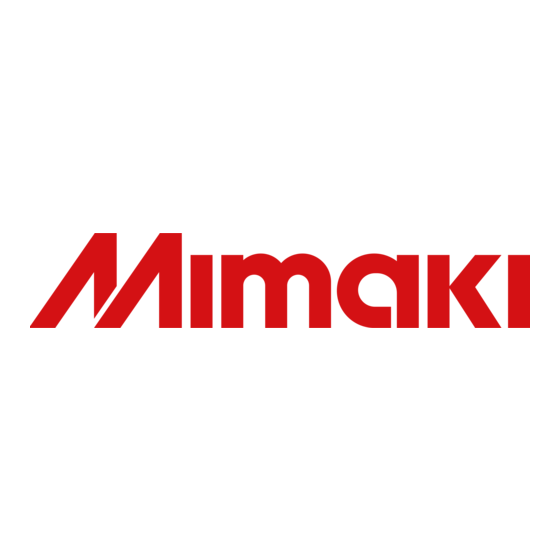 MIMAKI 3DUJ-553 Bedienungsanleitung