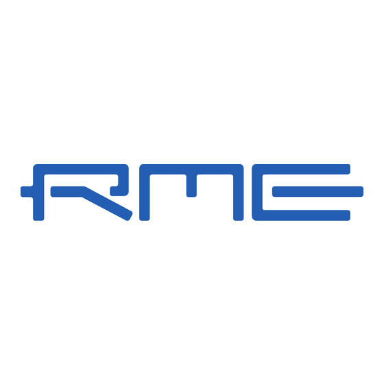 RME Audio OctaMic D Bedienungsanleitung