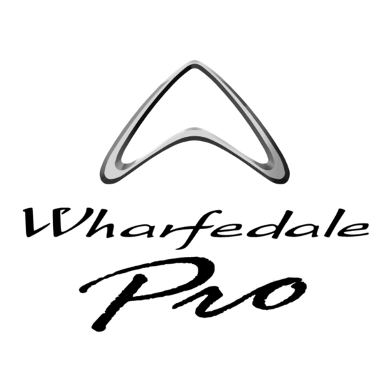 Wharfedale Pro i8 Bedienungsanleitung