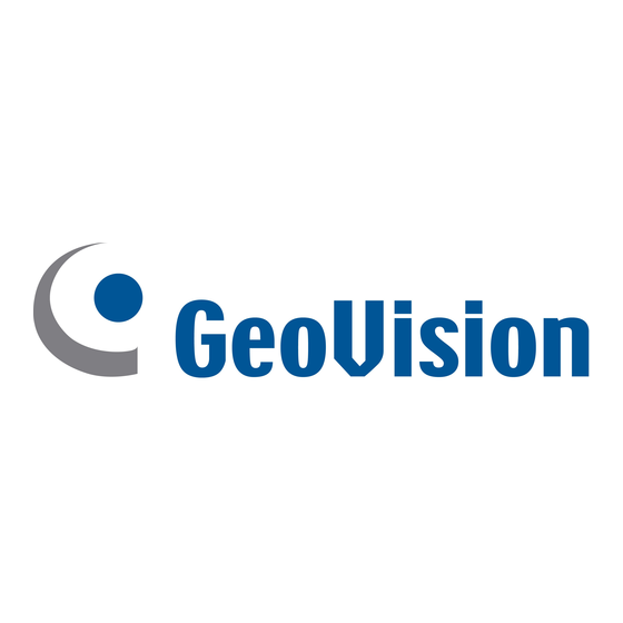 GeoVision GV Serie Schnellstartanleitung