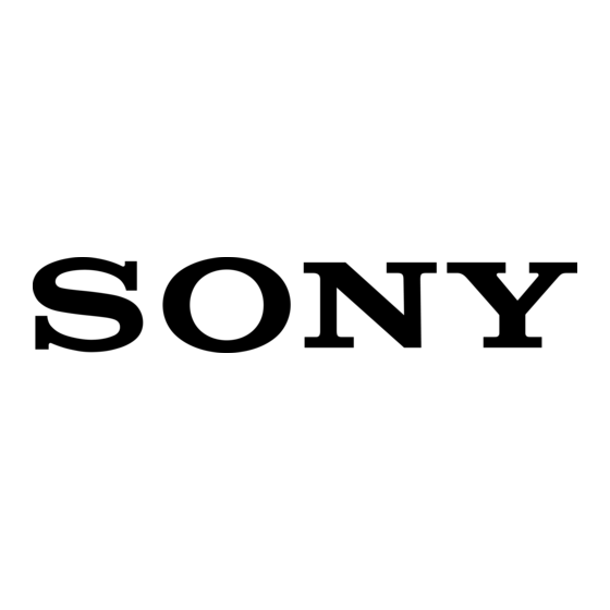 Sony CFV-B100 Montageanleitung