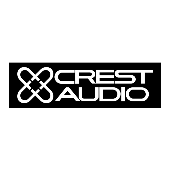 Crest Audio CKd-Serie Bedienungsanleitung