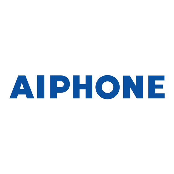 Aiphone IXG Serie Installationsanleitung