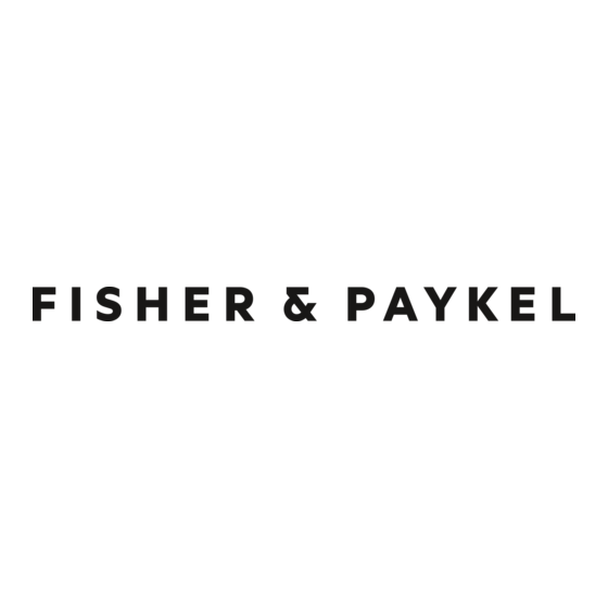 Fisher & Paykel DD60DC Installationsanleitung