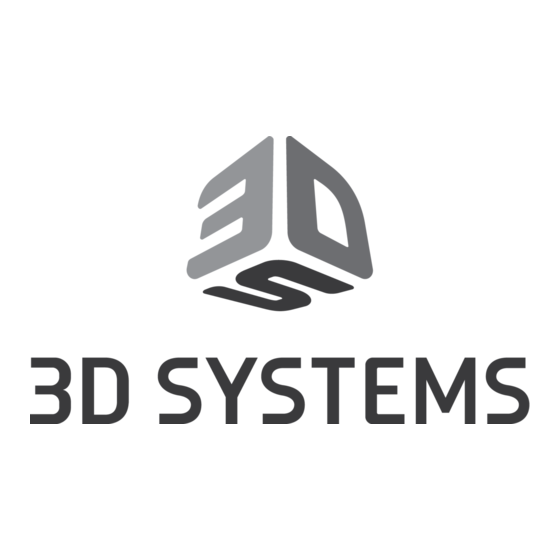 3D Systems ProJet MJP 2500 Schnellstartanleitung