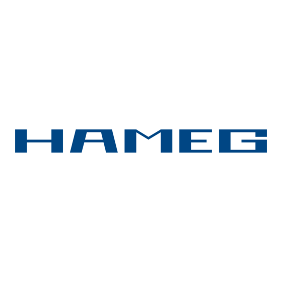 Hameg hm8122 Handbuch