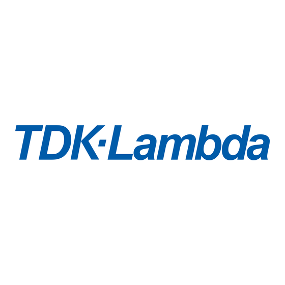 TDK-Lambda DRB240 Installationsanleitung