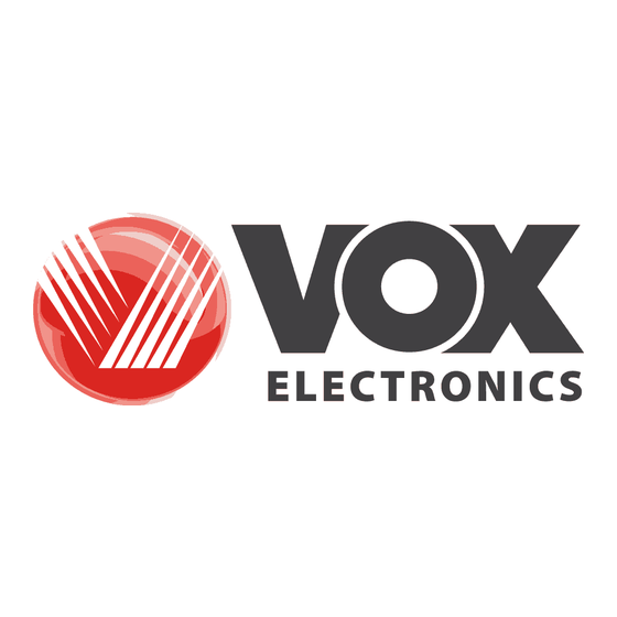 VOX electronics PW 2002 Bedienungsanleitung