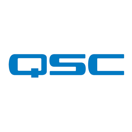 QSC Q-SYS 1001163-04 Kurzanleitung