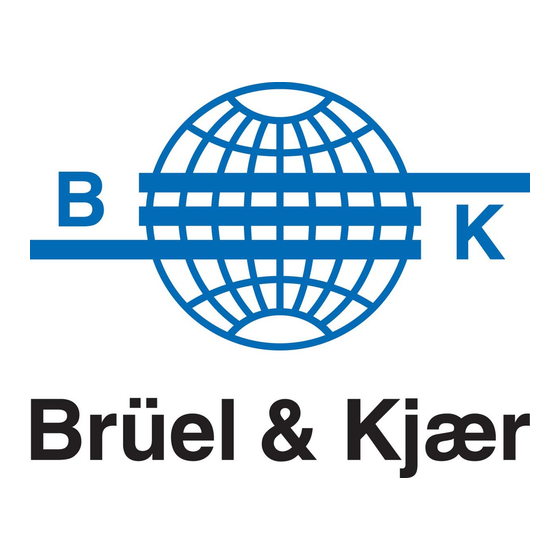 BRUEL & KJAER BZ-5503 Installations Anleitung