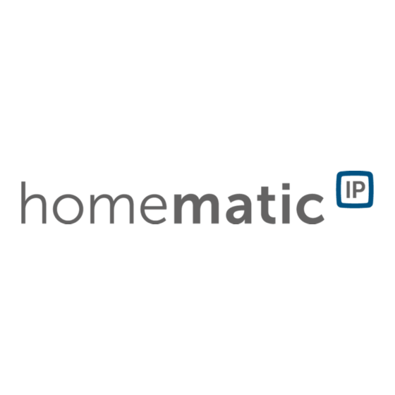 HomeMatic IP HmIP-BDT-I Installations- Und Bedienungsanleitung