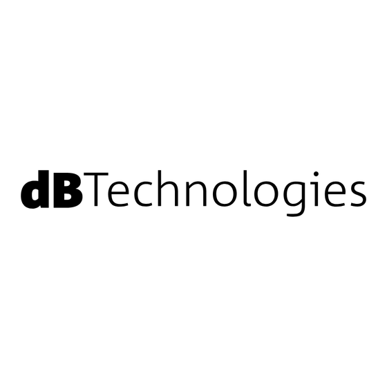 dB Technologies DVA M2P Bedienungsanleitung