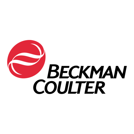 Beckman Coulter COULTER AC-T diff Bedienerhandbuch