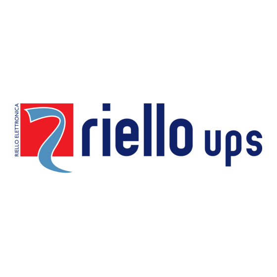 Riello UPS SENTINEL DUAL SDH 1000 Installations- Und Bedienungsanleitung
