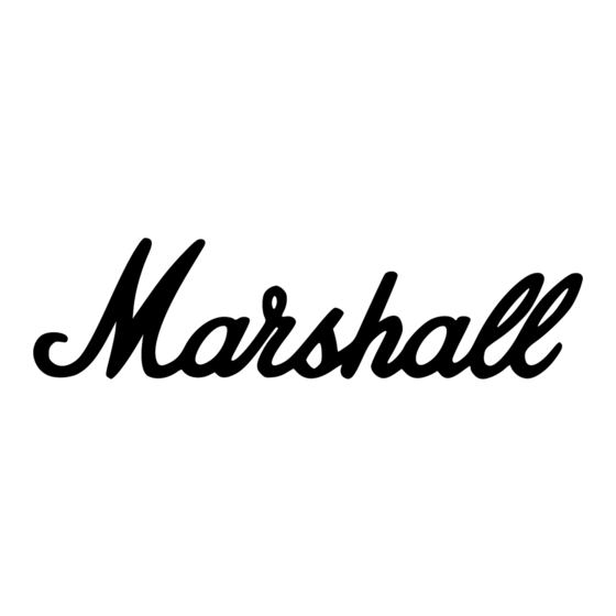 Marshall Amplification Park Series Handbuch