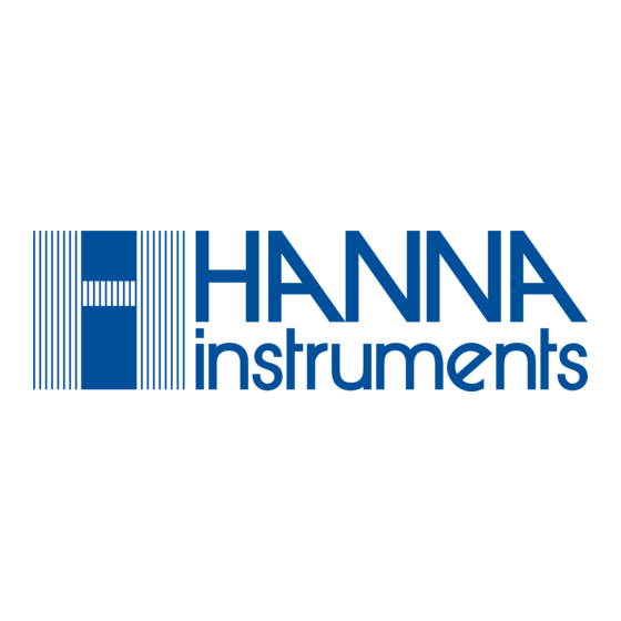 Hanna Instruments DiST HI98301 Kurzanleitung