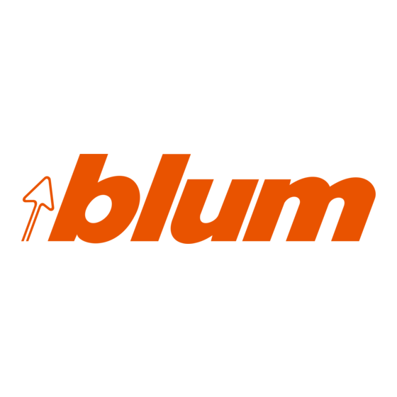 blum BLUMOTION AVENTOS HF top Montageanleitung