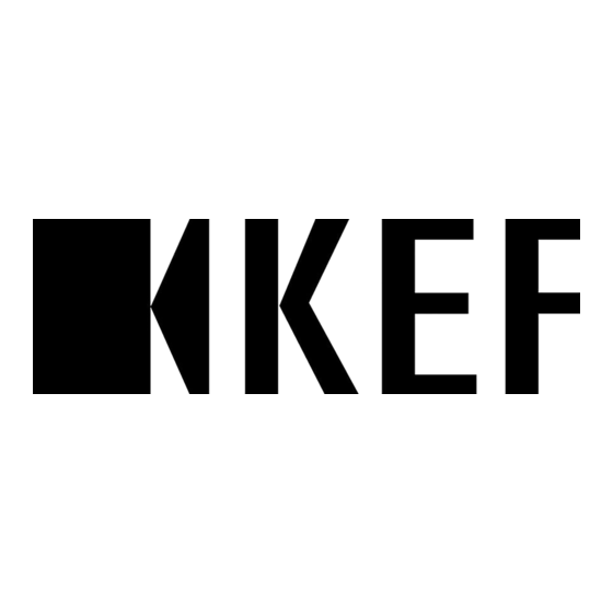 KEF Ci series Installationshandbuch