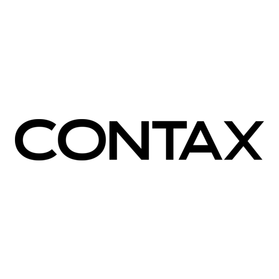 Contax RX Bedienungsanleitung