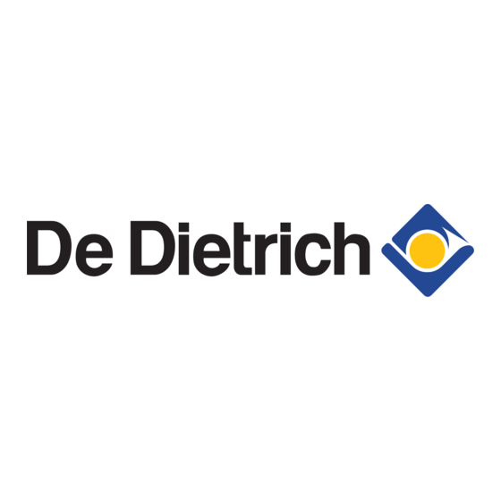 DeDietrich DOS1567X Betriebsanleitung