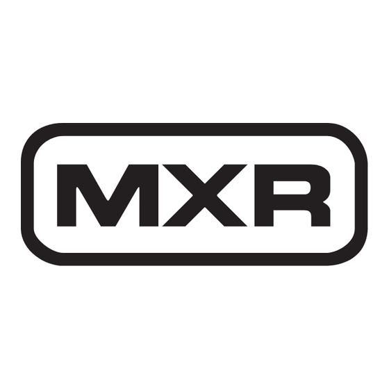 mxr Carbon Copy Mini Analog Delay M299 Bedienungsanleitung