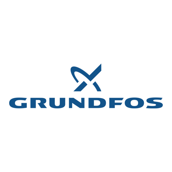Grundfos CRE serie Kurzanleitung