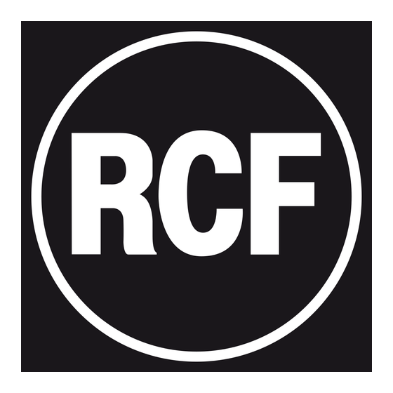 RCF MS 1033 Bedienungsanleitung