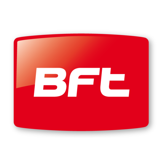 BFT CAPRI Installations- Und Gebrauchsanleitung