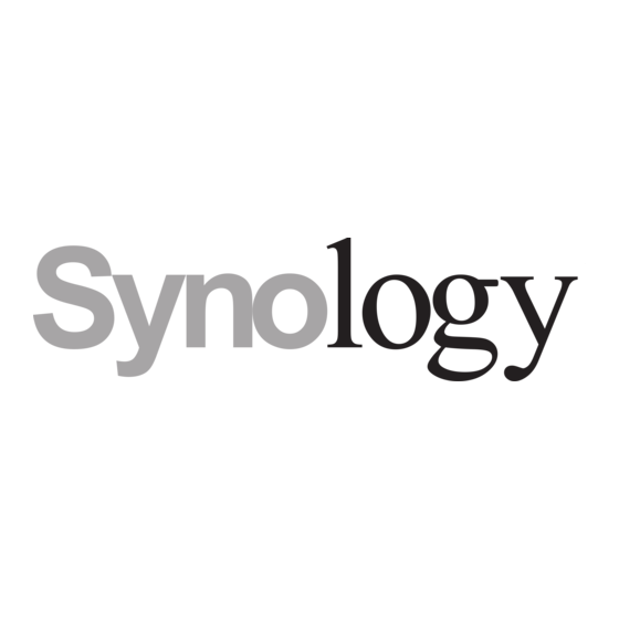 Synology DiskStation DS216+II Schnellinstallationsanleitung