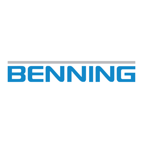 Benning VT 1 Bedienungsanleitung