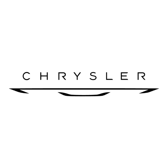 Chrysler Voyager 2001 Bedienungsanleitung