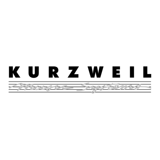 Kurzweil PC3K6 Handbuch