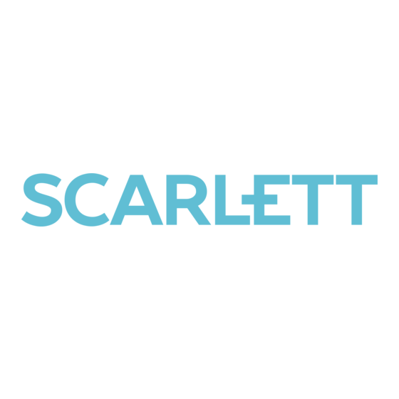 Scarlett SC-110 Bedienungsanleitung