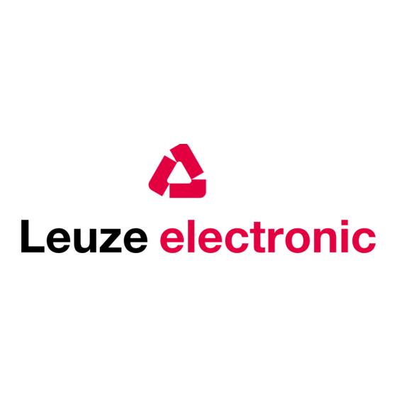 Leuze electronic MLC 300 Serie Kurzanleitung