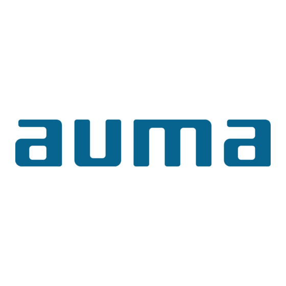 Auma SAVEx 07.2 Betriebsanleitung Montage Und Inbetriebnahme