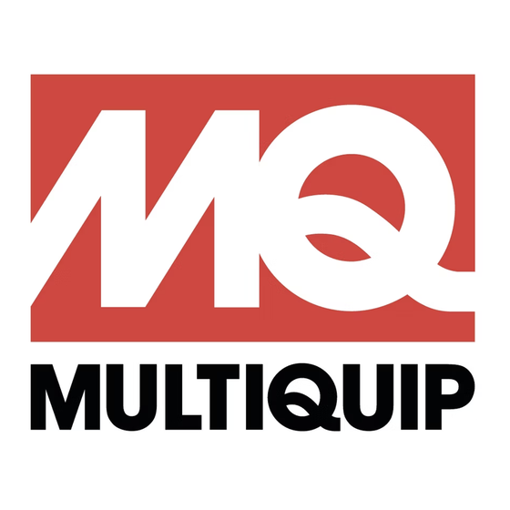 Multiquip WHITEMAN-Serie Betriebsanleitung Und Ersatzteilebuch