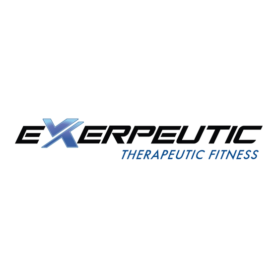 Exerpeutic Folding Upright Bike with Pulse Montageanleitung