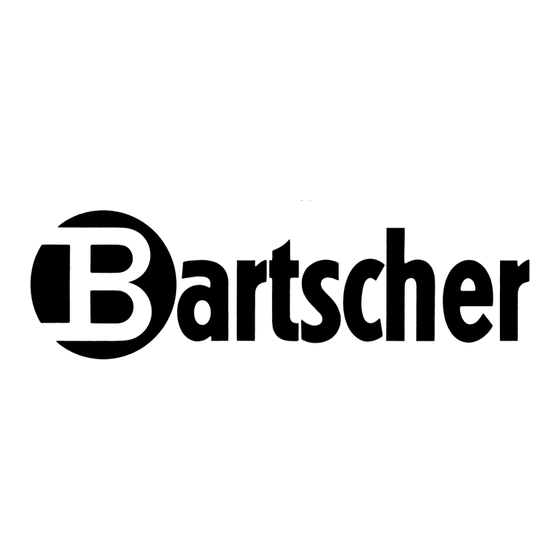 Bartscher 150.524 Bedienungsanleitung