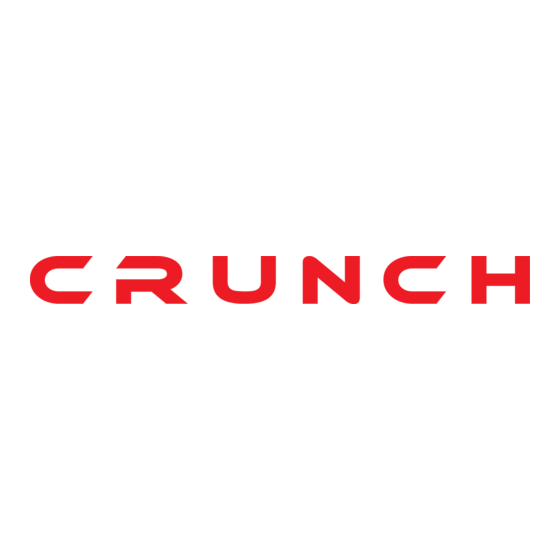 Crunch DEFINITION DSX series Benutzerhandbuch