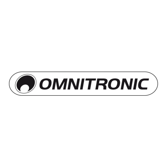 Omnitronic 60005834/36 Bedienungsanleitung