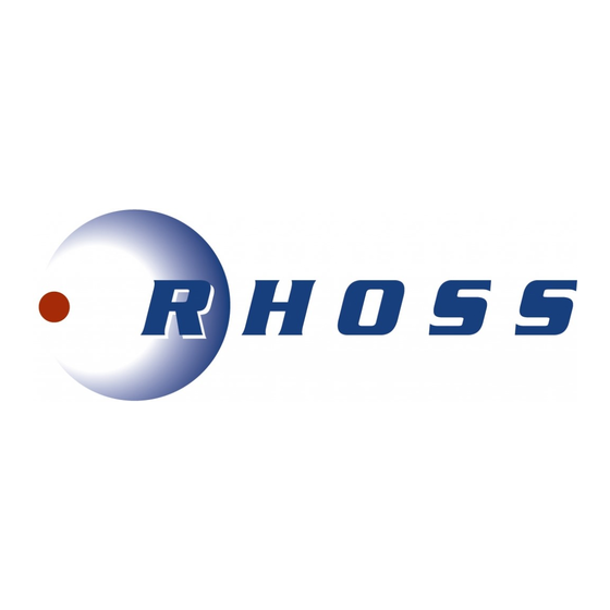 RHOSS H50937/A Gebrauchsanweisung