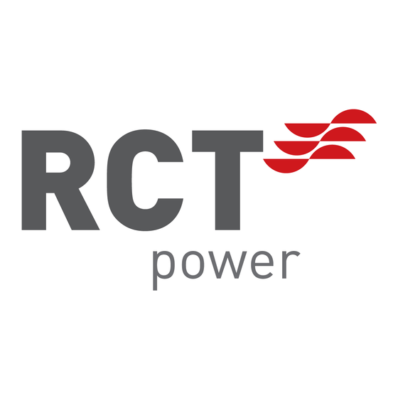 RCT Power Battery-Serie Betriebsanleitung