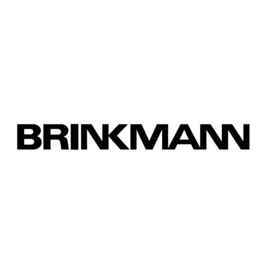 Brinkmann BFT750 Originalbetriebsanleitung